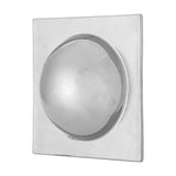 Cesta Square Stoneware Wall Decor - Silver