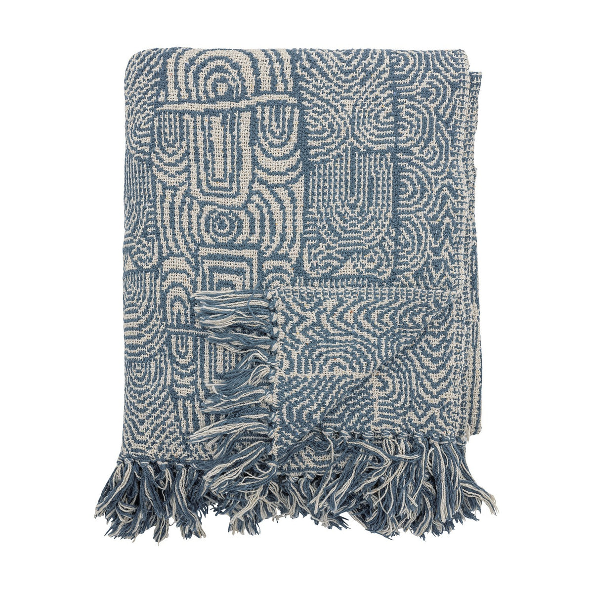 Bresso Cotton Throw - Blue