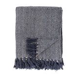 Herringbone Throw - Blue