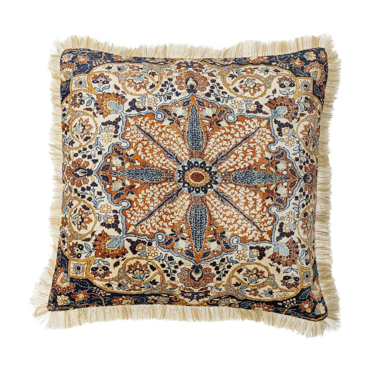Asu Floral Cushion - Brown