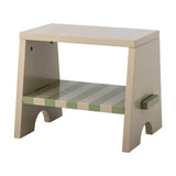 Liova Striped Kids Stool - Beige