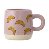 Millie Croissant Stoneware Cup 110ml - Pink