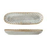 Fleur Stoneware Platter - Grey