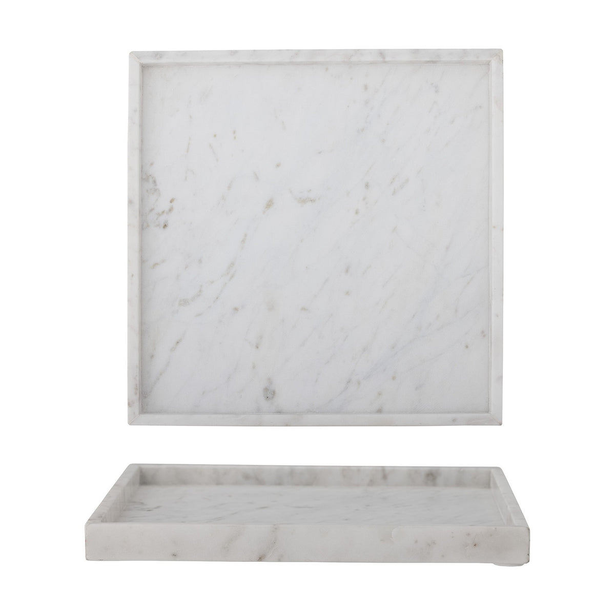 Majsa Marble Tray 35x35cm - White