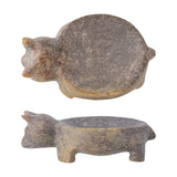 Vigo Soapstone Bowl 12.5x8cm - Brown