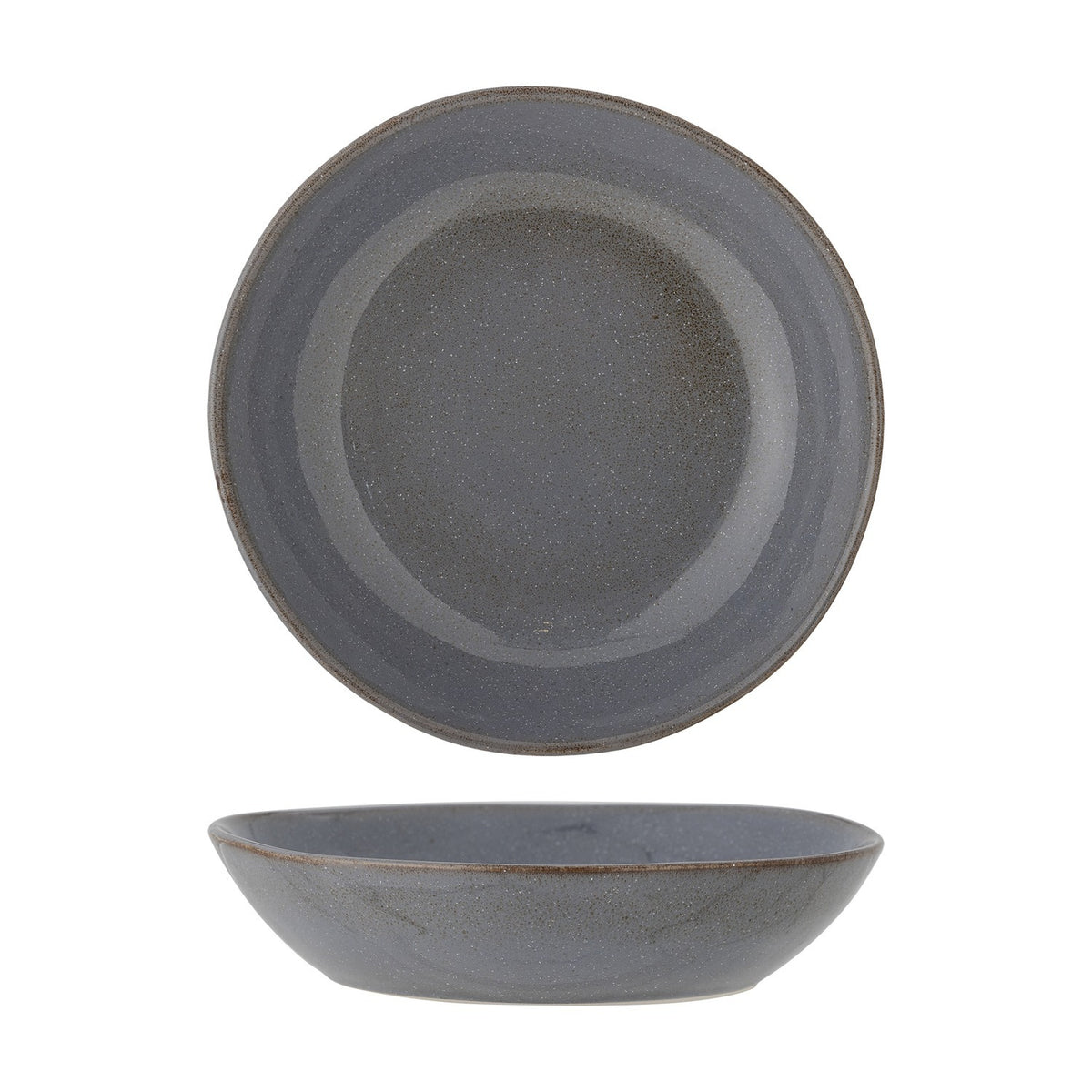 Sandrine Stoneware Deep Plate - Grey