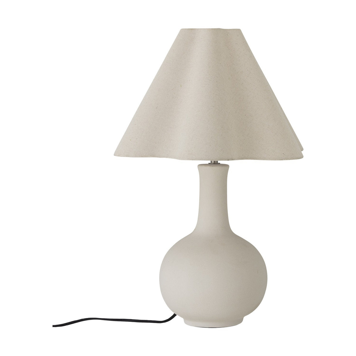 Heide Stoneware Table Lamp - White