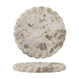 Marlie Round Marble Tray - Beige