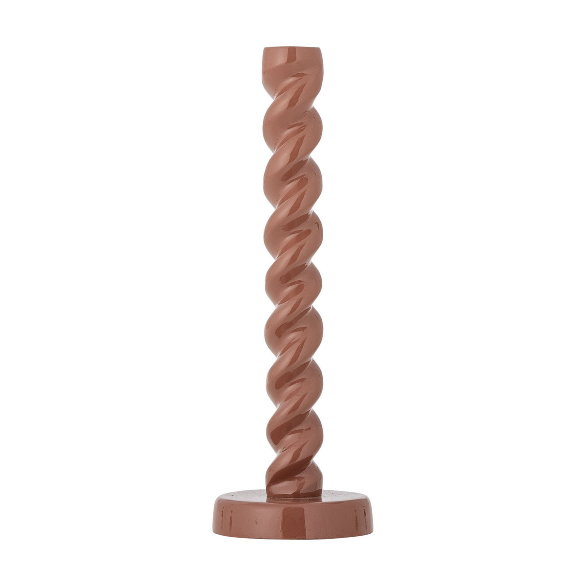 Diza Aluminium Candle Holder - Brown