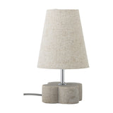 Foglio Resin Table Lamp with Linen Shade - Beige