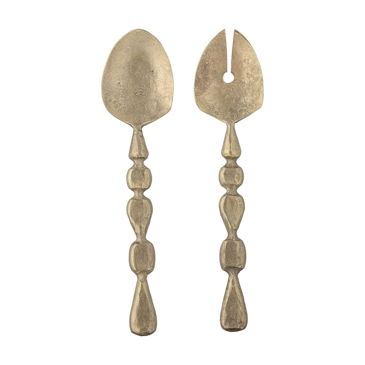 Edi Iron Salad Servers Set of 2 - Brass