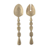 Edi Iron Salad Servers Set of 2 - Brass