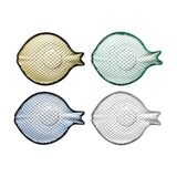 Yuta Fish Glass Bowls 14x10.5cm Set of 4 - Multi
