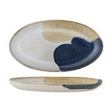 Jules Speckled Stoneware Platter - Cream