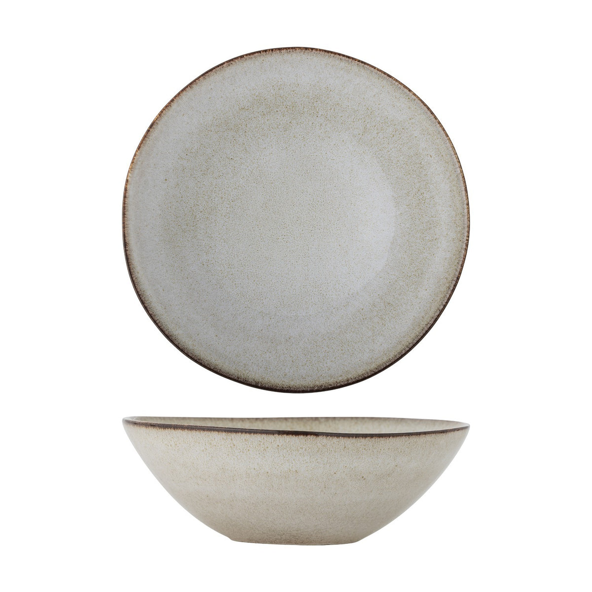 Sandrine Stoneware Bowl 26.5cm - Beige