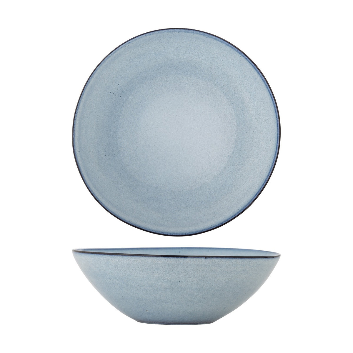 Sandrine Speckled Stoneware Bowl 26.5cm - Blue