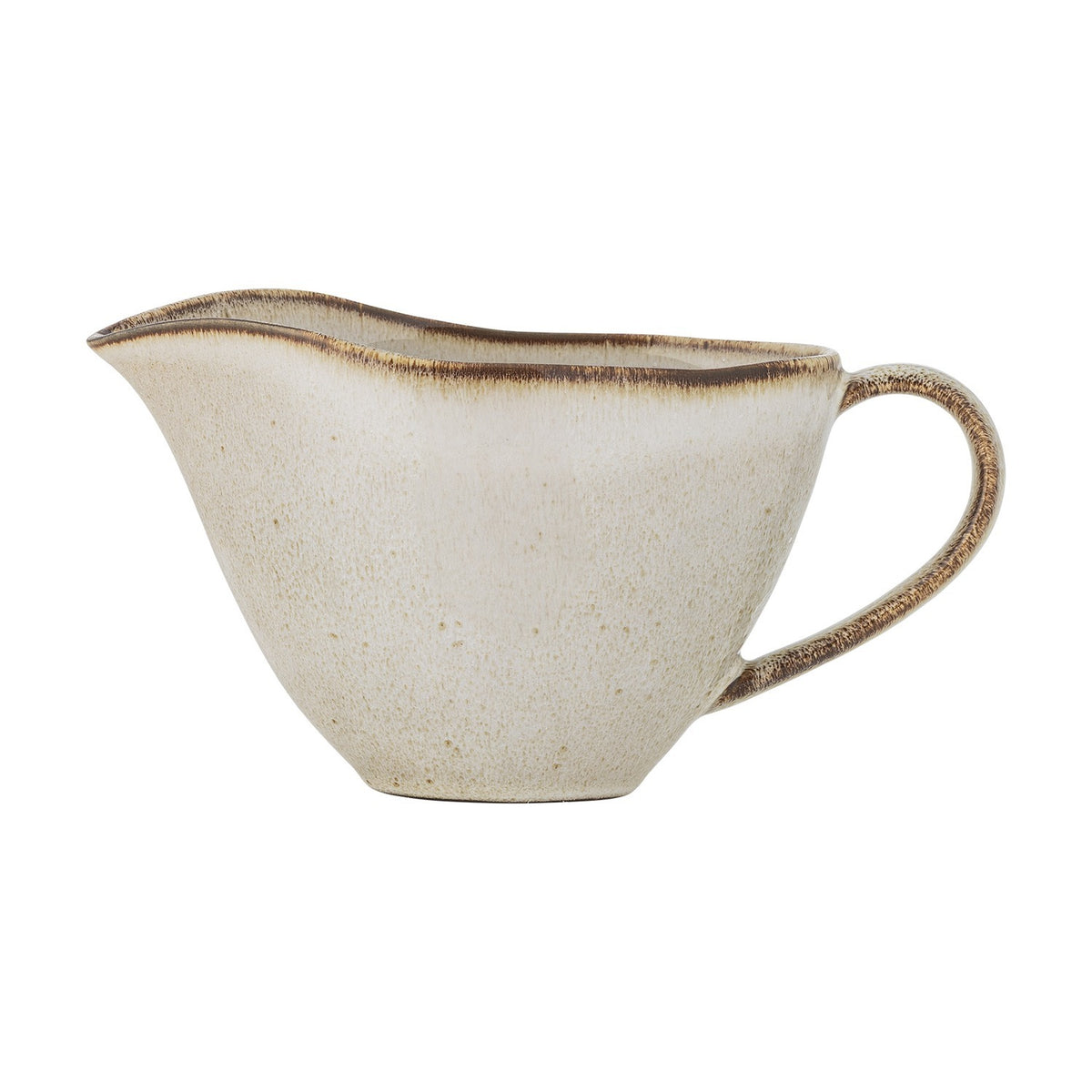 Sandrine Stoneware Gravy Boat - Beige