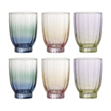 Nicoline Ribbed Tumblers Set of 6 - Multi