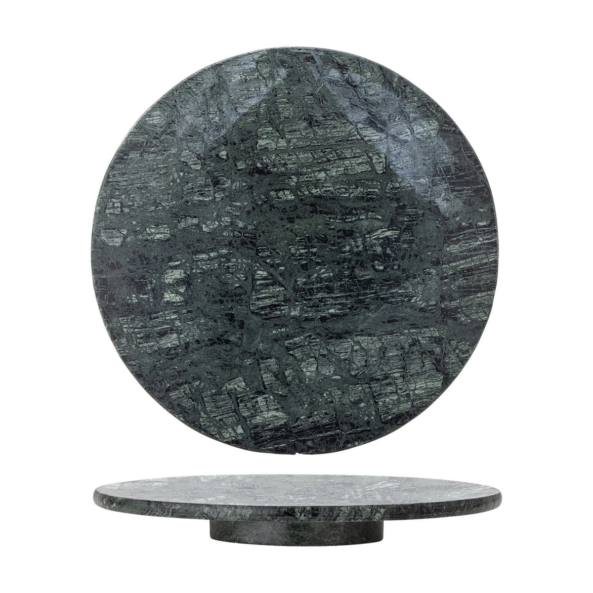 Nuni Round Marble Lazy Susan - Green