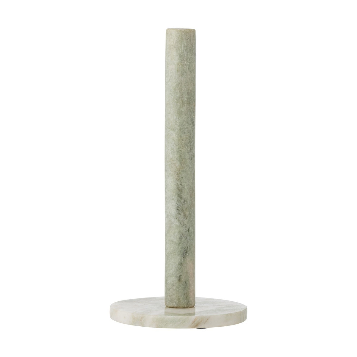 Emy Round Marble Kitchen Roll Holder - Green