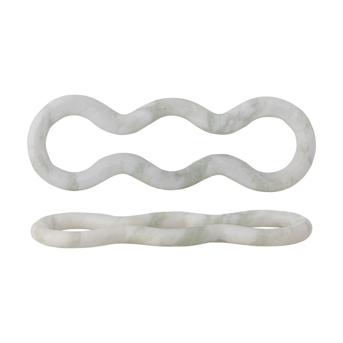 Vivien Wavy Marble Trivet - White