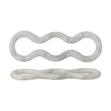Vivien Wavy Marble Trivet - White