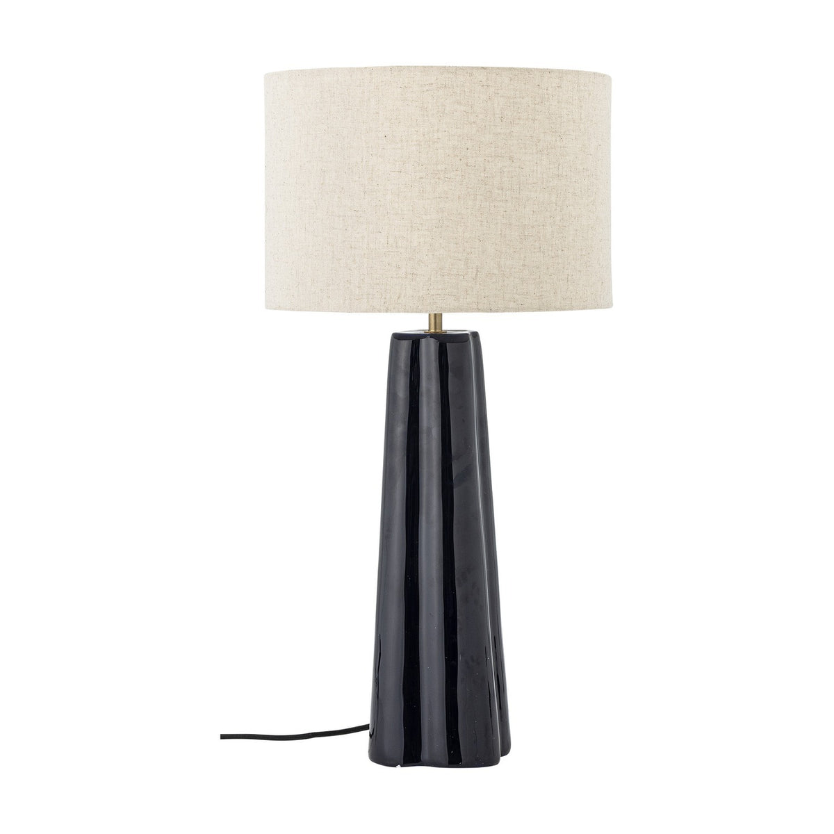 Cornelie Aluminium Table Lamp with Linen Shade - Blue