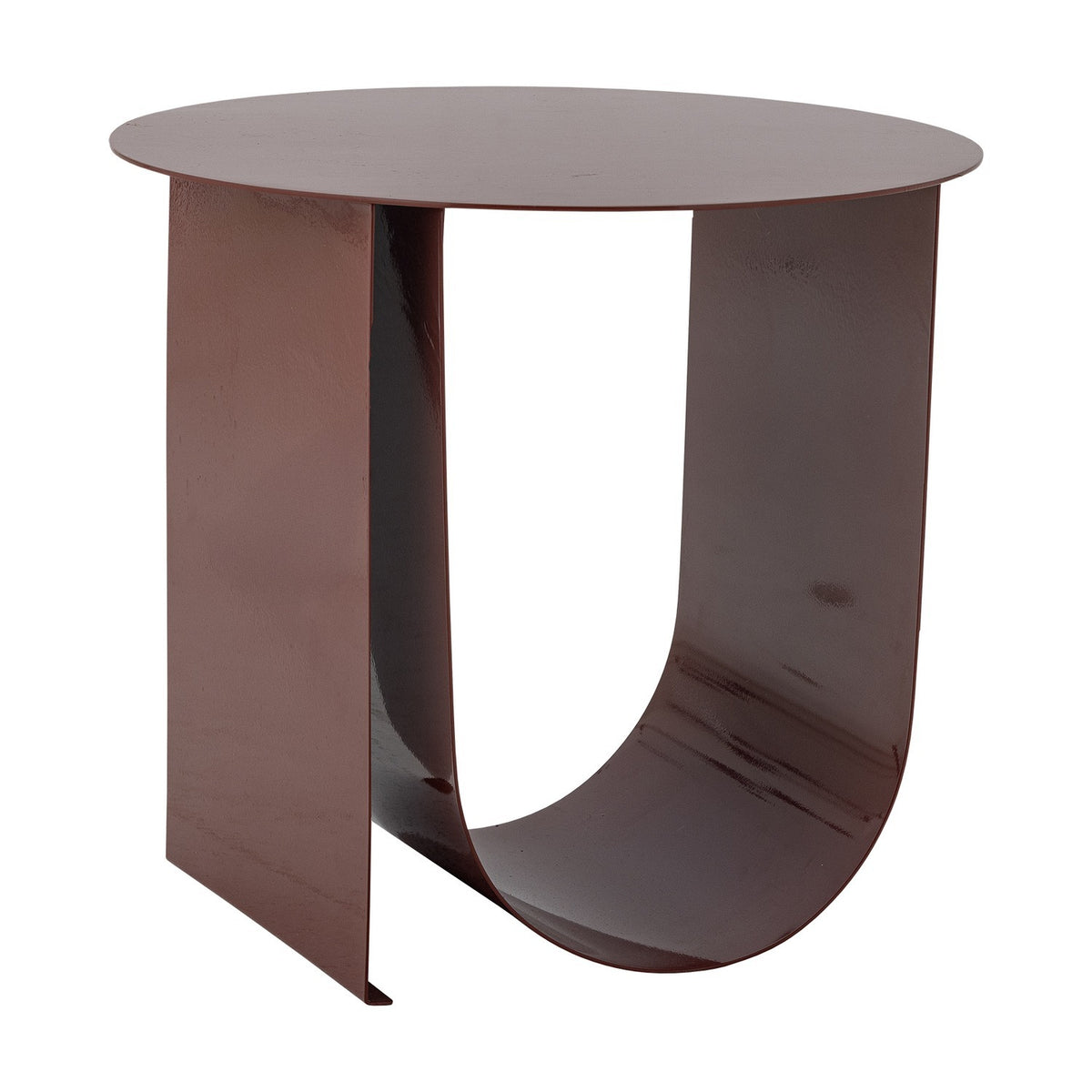 Cher Round Iron Side Table - Red
