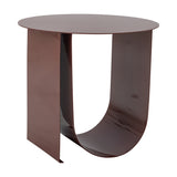 Cher Round Iron Side Table - Red