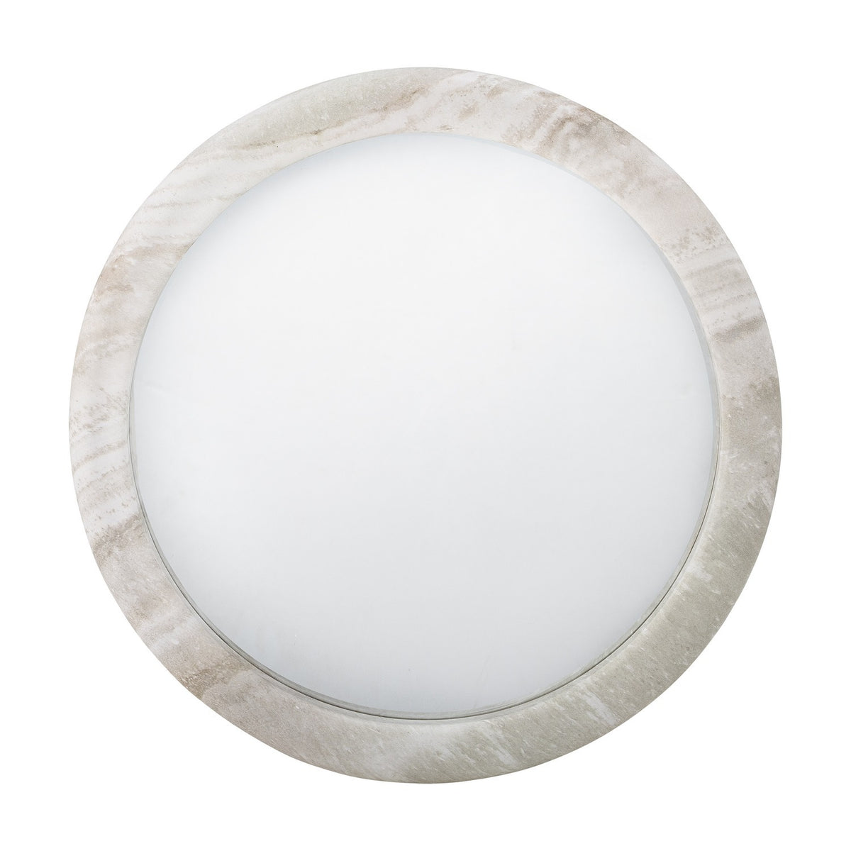 Vaka Marbled Resin Wall Mirror 50cm - Beige