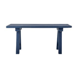 Porir Wooden Bench - Blue