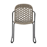 Calana Iron Garden Chair - Brown