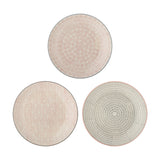 Cécile Stoneware Dinner Plates Set of 3 - Multi
