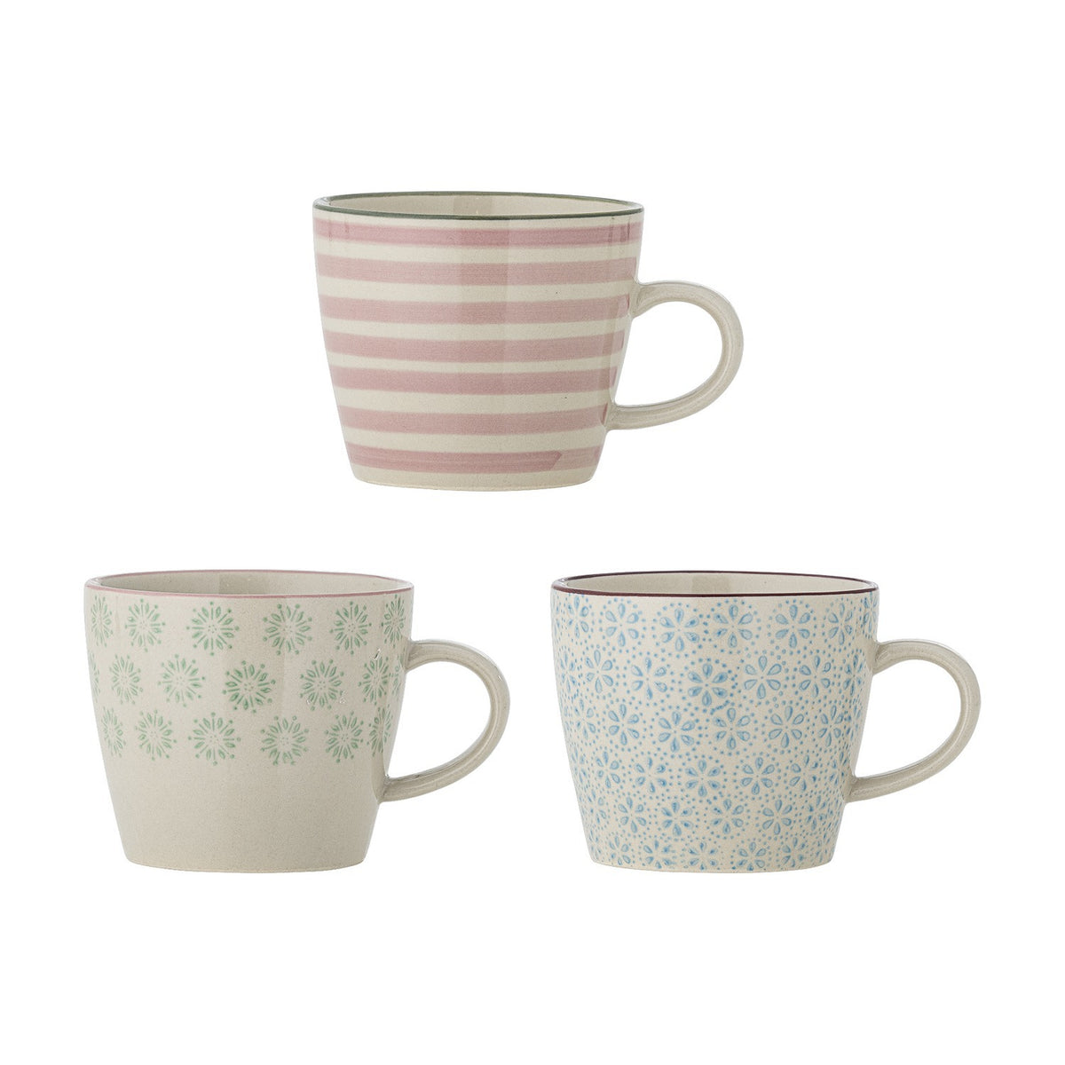 Patrizia Stoneware Mugs 380ml Set of 3 - Multi