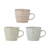 Patrizia Stoneware Mugs 380ml Set of 3 - Multi