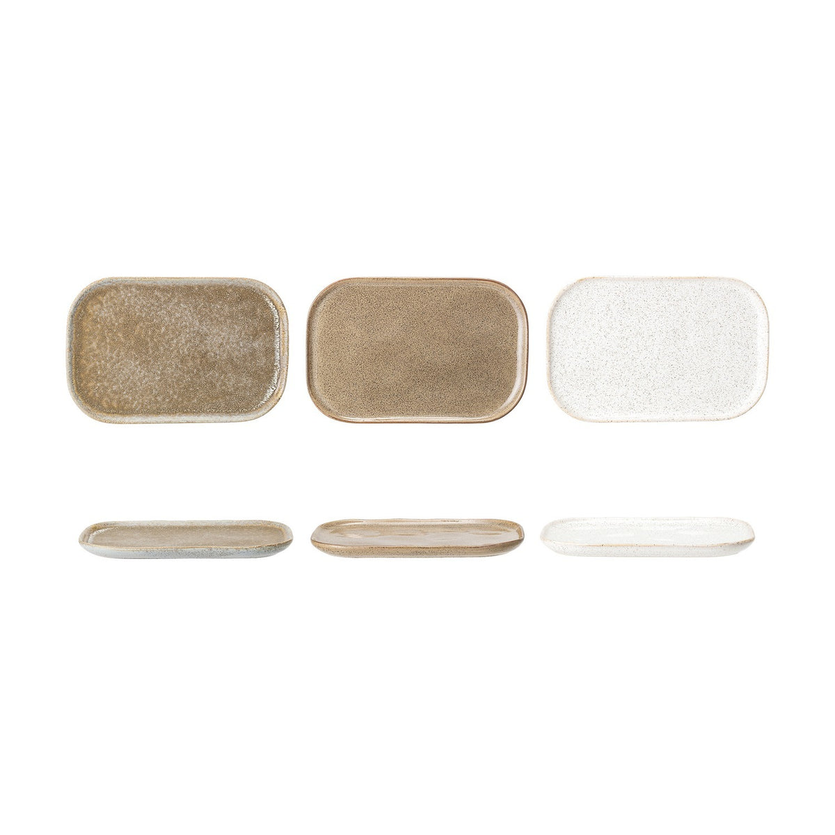 Addison Stoneware Plates Set of 3 - Beige