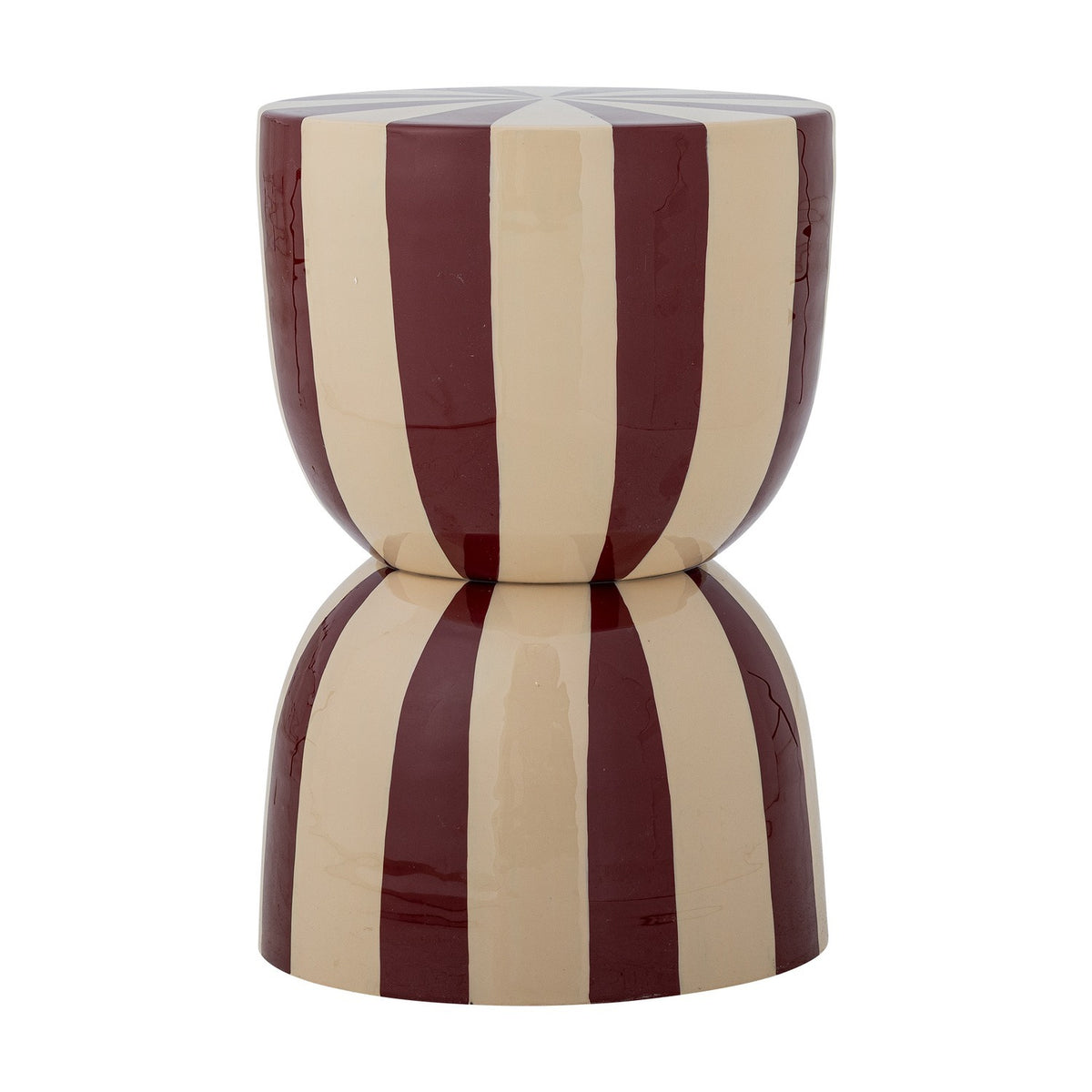 Vrea Striped Iron Side Table - Multi