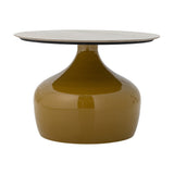 Lecco Round Iron Coffee Table - Yellow