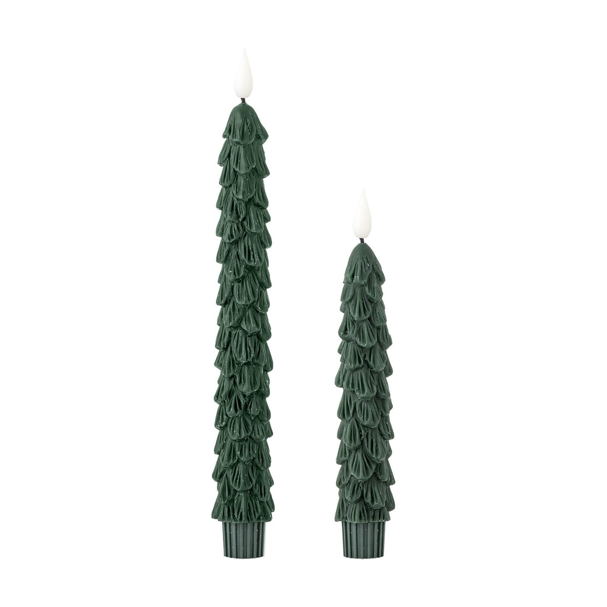 Ponza Christmas Tree LED Candles Pack of 2 - Green