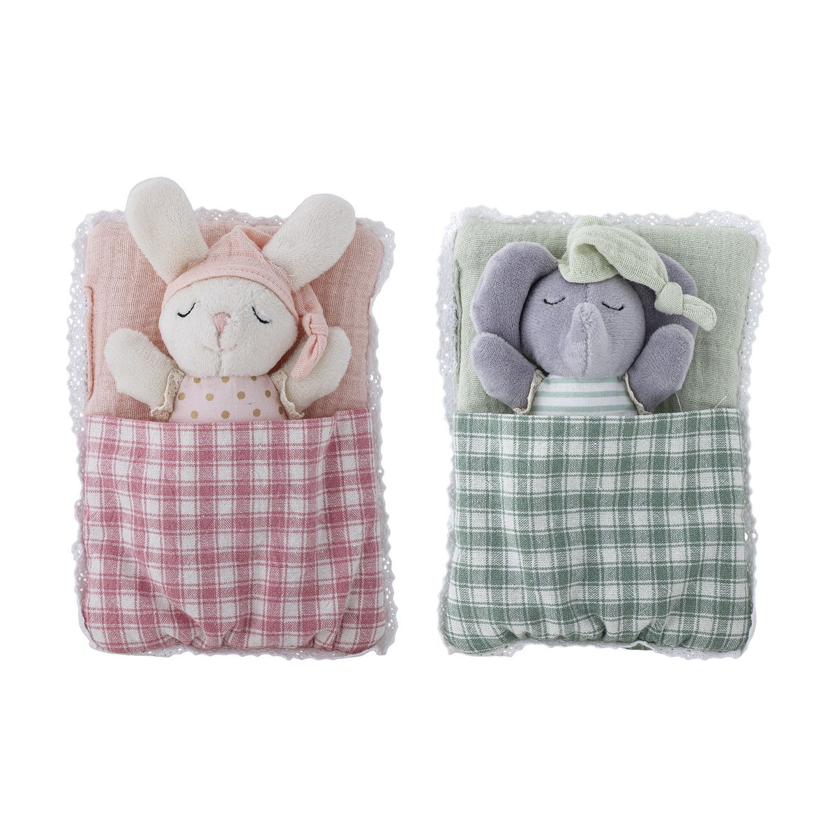 Elie Checked Rag Dolls Set of 2 - Multi
