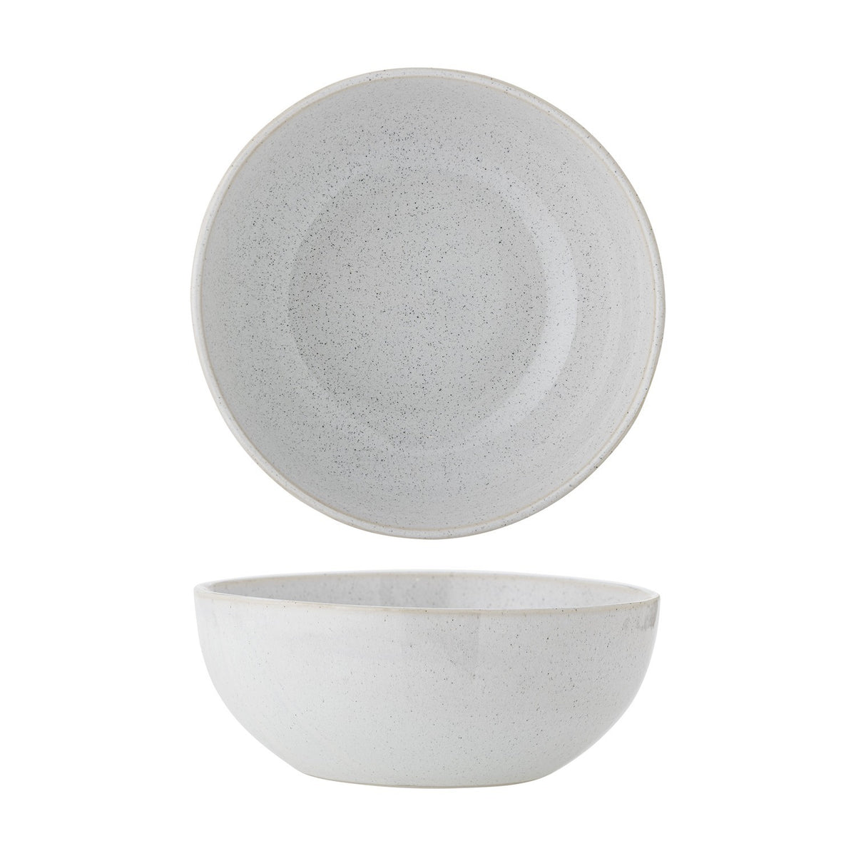 Addison Speckled Stoneware Bowl 22.5cm - White