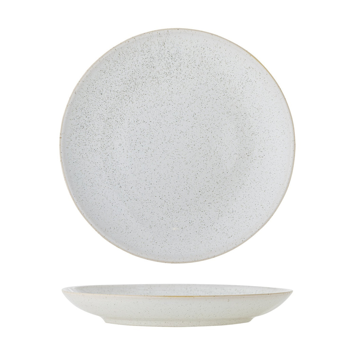 Addison Speckled Stoneware Side Plate 22cm - White