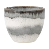 Paula Striped Stoneware Cup 195ml - Grey