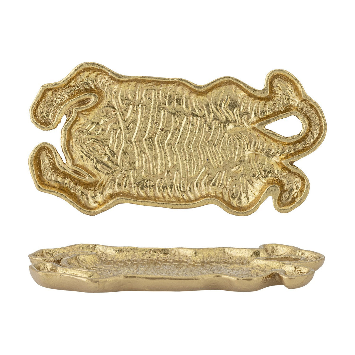 Lester Tiger Cast Iron Tray - Gold