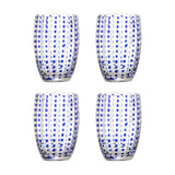Brinley Dotted Tumblers Set of 4 - Clear