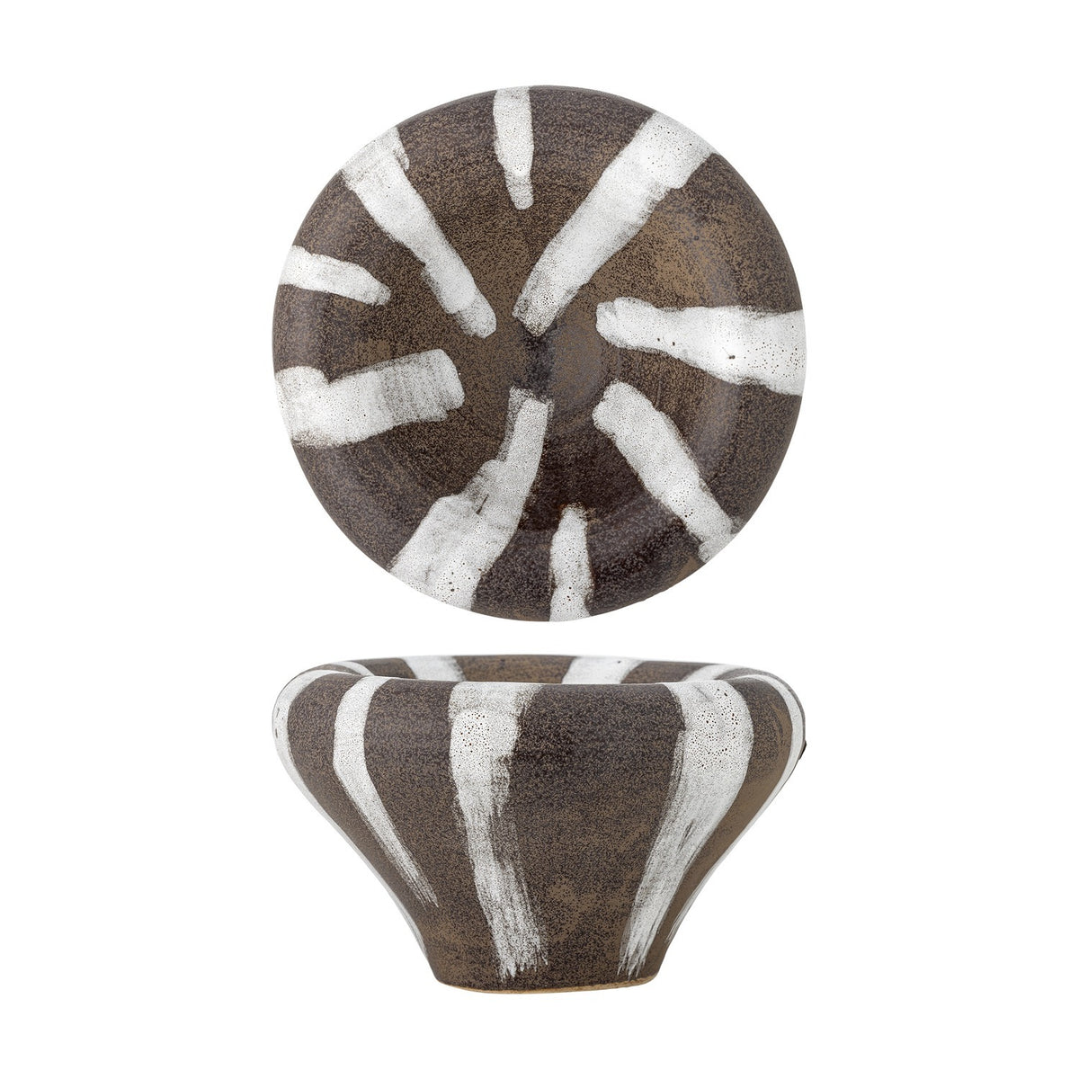 Ladris Stoneware Bowl 23cm - Brown