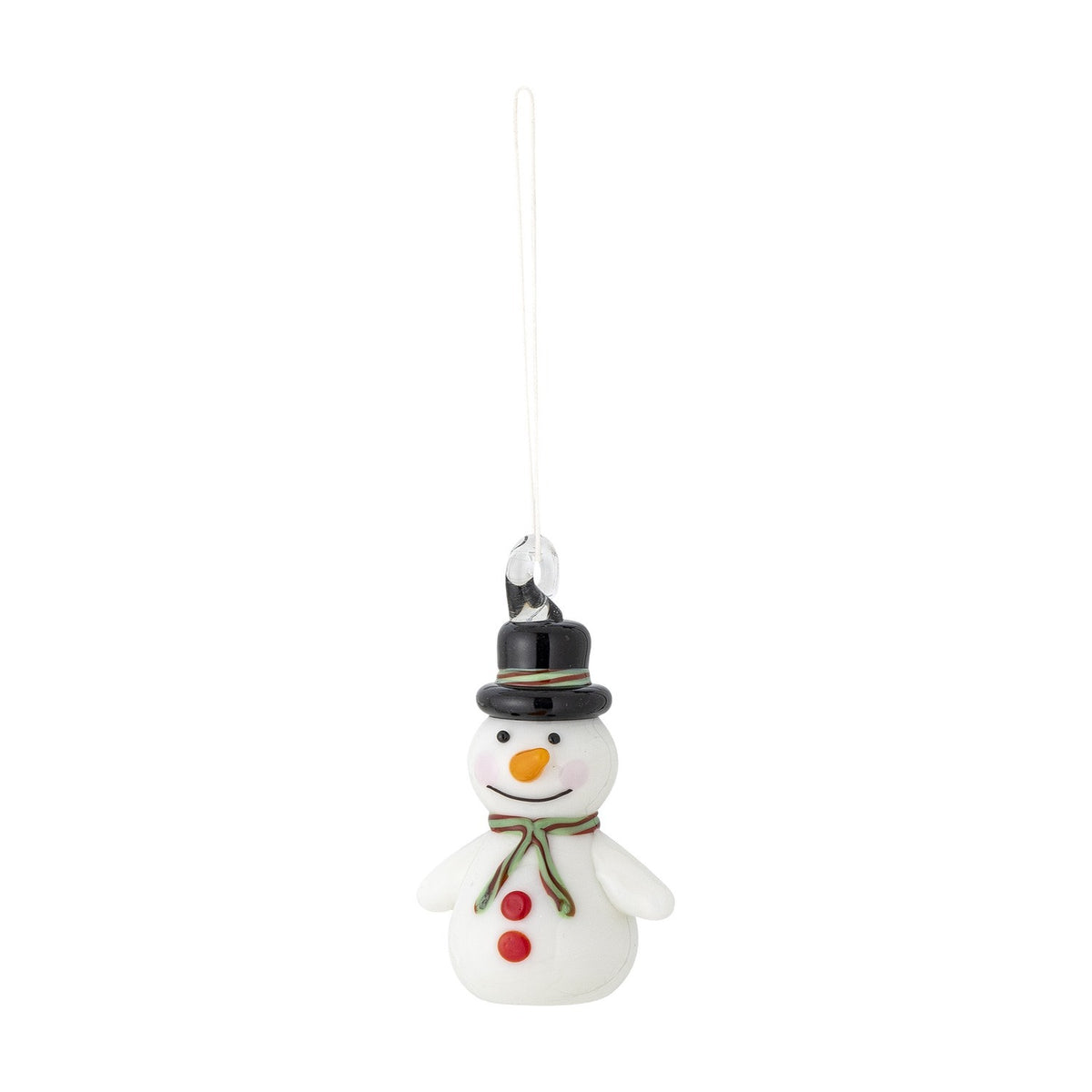 Festive Glass Christmas Tree Decoration - White