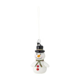Festive Glass Christmas Tree Decoration - White
