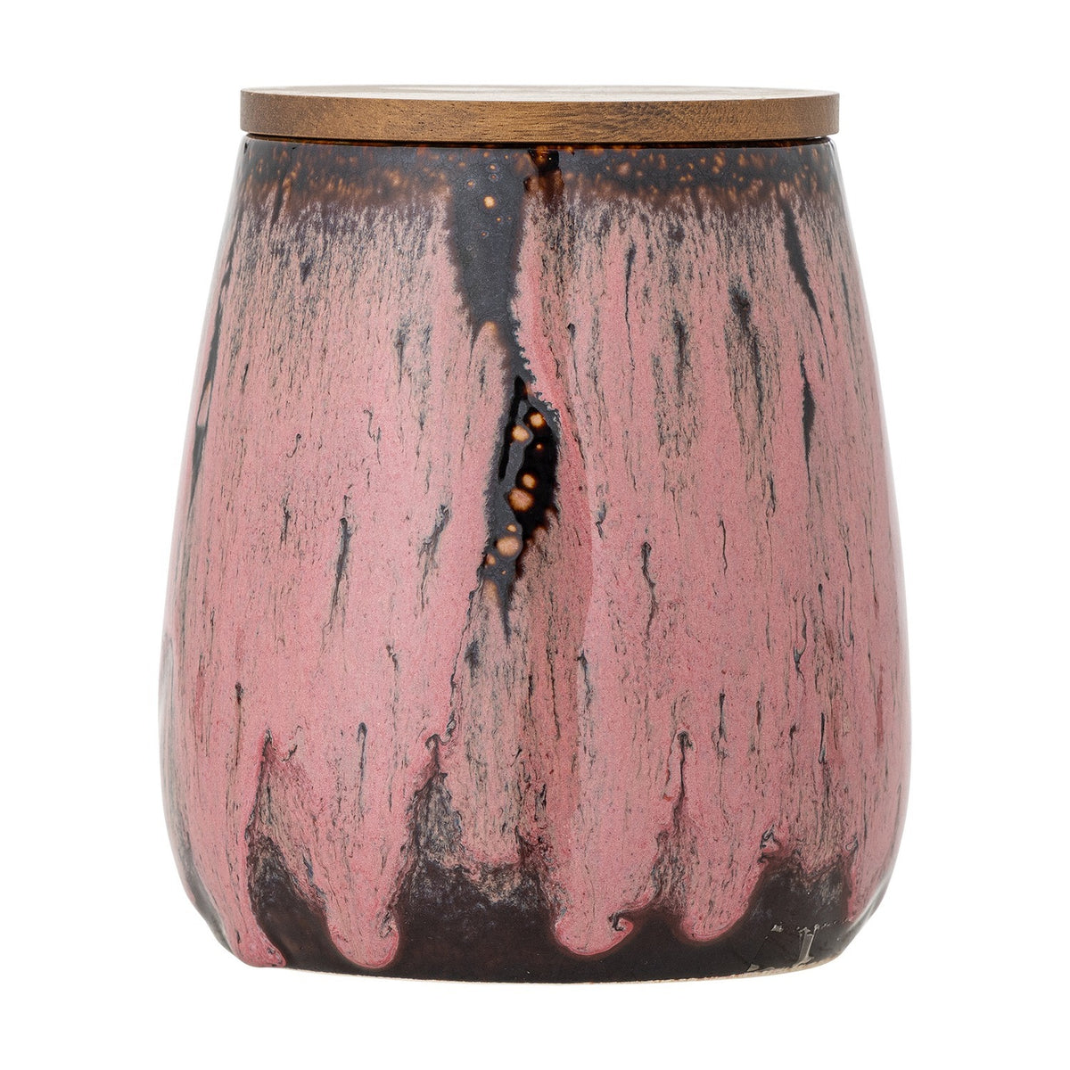 Rayen Stoneware Storage Jar with Lid 980ml - Pink