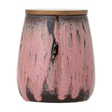 Rayen Stoneware Storage Jar with Lid 980ml - Pink